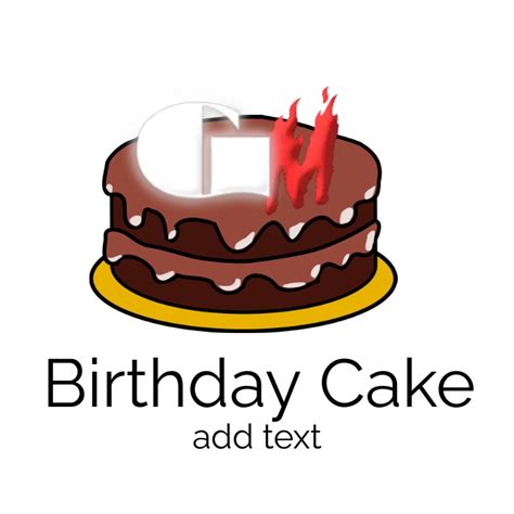 Copy of Birthday cake logo design complete. | PosterMyWall