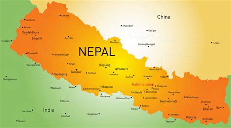 Physical Map Of Nepal