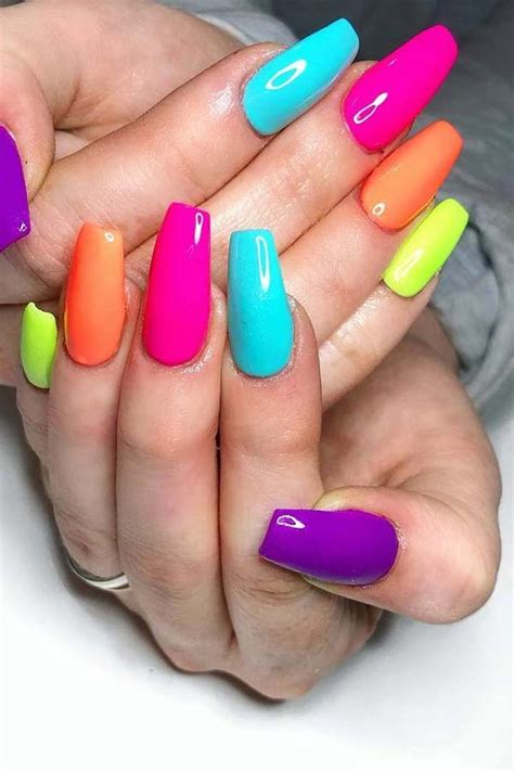 20 Colorful Nail Art Designs That Scream Summer - Fashionre