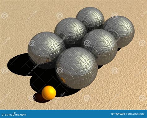 Petanque Game Balls Stock Photo - Image: 19296220