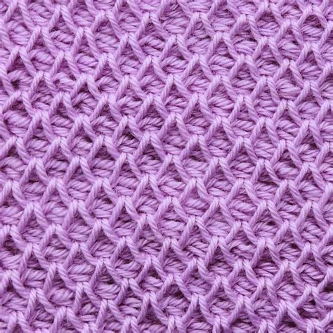 Tunisian Smock Stitch Crochet Stitch Pattern - CrochetKim™