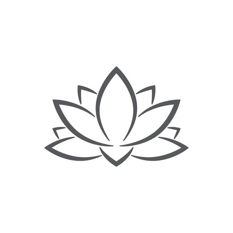 linear lotus logo templates. Vector floral linear lotus logo. Design ...