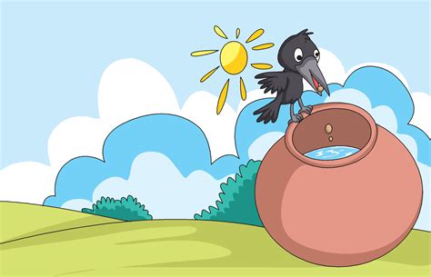 The Thirsty Crow Story For Children With Moral