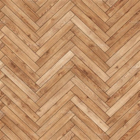 Seamless wood parquet texture (herringbone light brown) | Custom ...