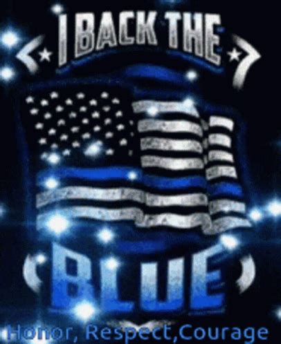 Back The Blue Us Flag GIF - BackTheBlue UsFlag Honor - Discover & Share ...