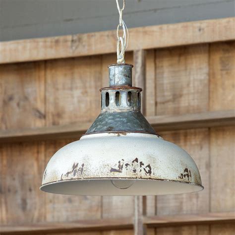 Old Factory Pendant Light - Iron Accents