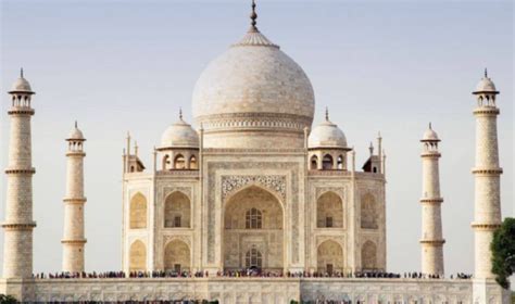 There is structure and stability to the design of the Taj Mahal. It is ...