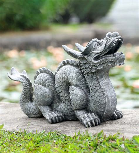 This handsome Asian-Style Dragon Sculpture will be an eye-catching ...