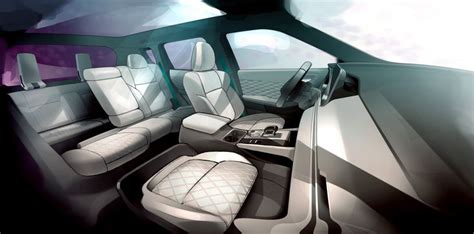 the interior of a car with white leather seats