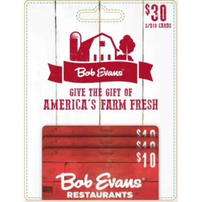 Bob Evans $30 Gift Card Multi-Pack, 3 x $10 - Sam's Club