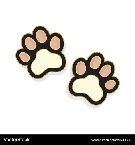 Paw Print SVG Cat Dog Paw-print Cut File Kawaii Pet Paws Vector Animal ...