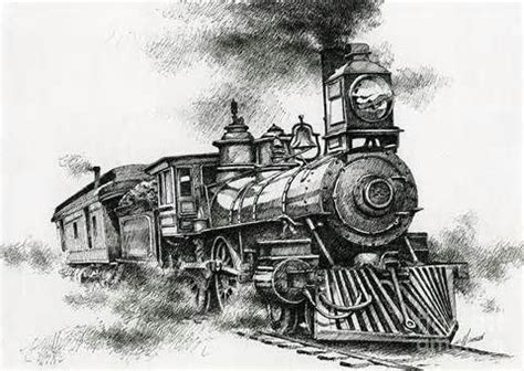 Old Steam Trains Drawings From Hobby | Train drawing, Train art, Steam art