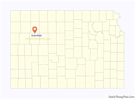 Map of Grainfield city