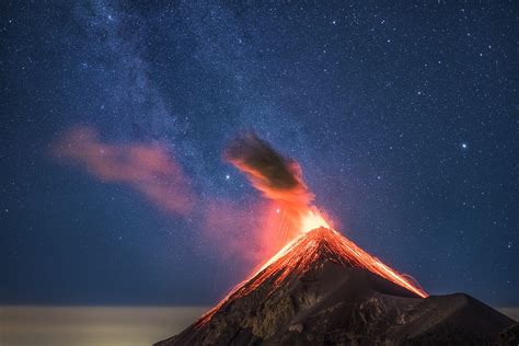 Volcano eruption, landscape, volcanic eruption HD wallpaper | Wallpaper ...