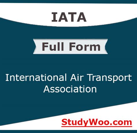 Full form of IATA, what is the full form of IATA? - StudyWoo