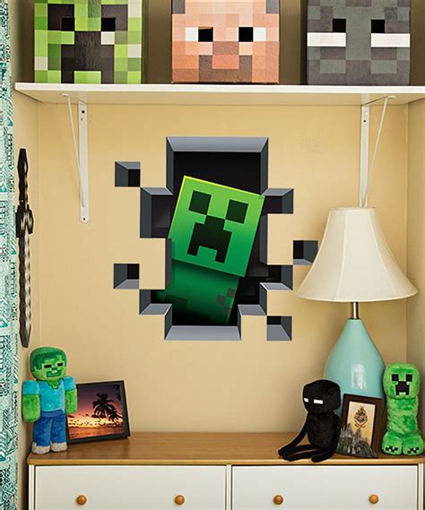 Minecraft Creature Wall Cling Set | Déco chambre minecraft, Chambre ...