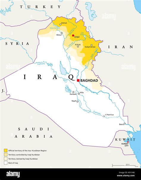 Iraqi kurdistan map High Resolution Stock Photography and Images - Alamy