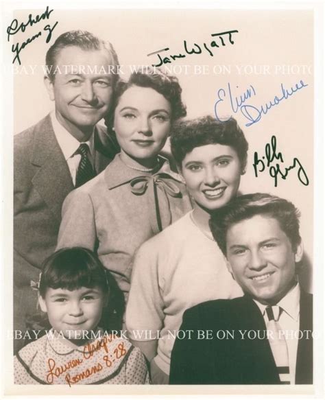 FATHER KNOWS BEST CAST AUTOGRAPHED 8x10 RP PHOTO ROBERT YOUNG