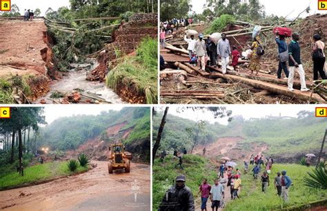 Landslides in the study area photograph a mile 1 Akum translational ...