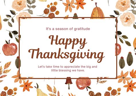 Thanksgiving Greeting Examples