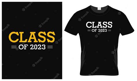 Premium Vector | Class of 2023 t-shirt desig