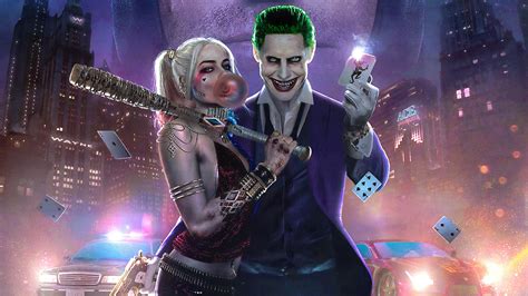 Cute Joker And Harley Quinn Wallpaper