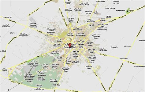 Faisalabad Map – City and its towns – Paki Mag