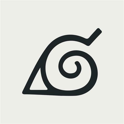 Konoha symbol, hidden leaf, Naruto 26620795 Vector Art at Vecteezy