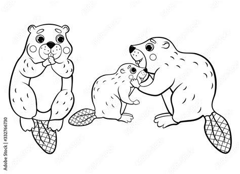 Beaver Coloring Pages