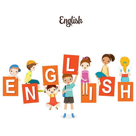 Kids Learning English Clipart