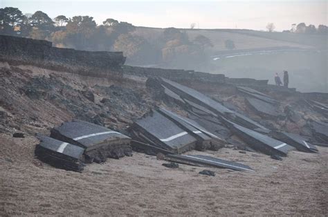 Damage to the main road between Slapton and Torcross - Devon Live