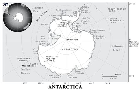 Blank Political Map of Antarctica - Blank World Map