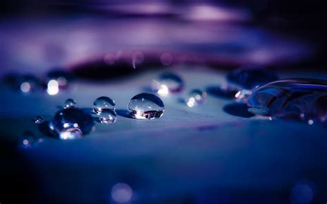 Macro Water Drops Reflection Wallpaper [1920x1200]