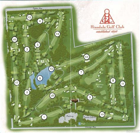 Hinsdale Golf Club - Layout Map | Course Database