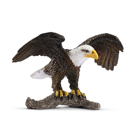 Buy Schleich Bald Eagle Toy Figure, Multi-Colour, 14780 Online at ...