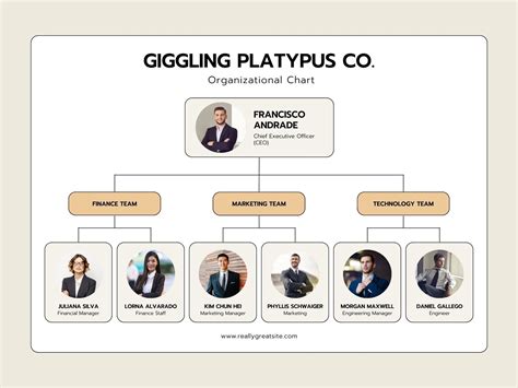 Organizational Chart With Pictures Free Template - prntbl ...