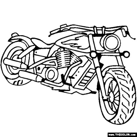 Motorcycles, Motocross, Dirt Bike Online Coloring Pages