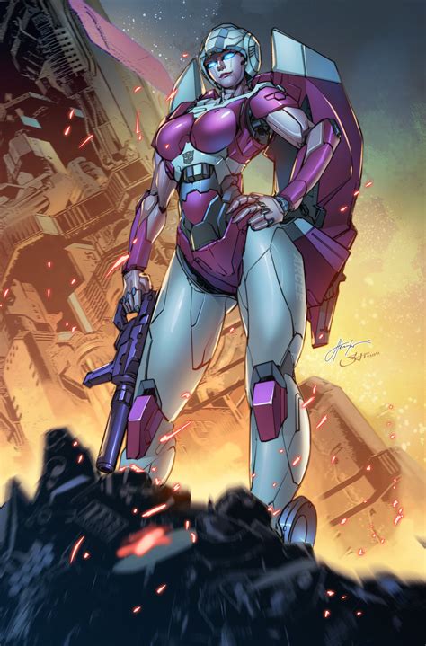 ArtStation - Autobot ARCEE colors