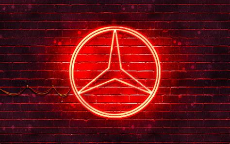 1920x1080px, 1080P free download | Mercedes-Benz red logo red brickwall ...