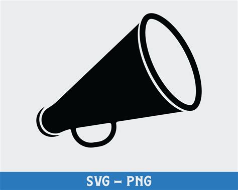 Megaphone Png Digital Download Cheerleading Svg Silhouette - Etsy