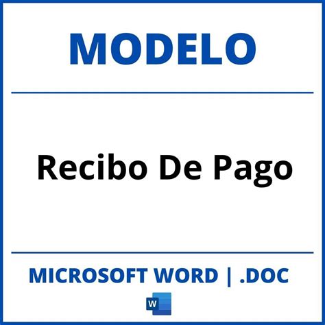 Modelo De Recibo De Ingreso En Word