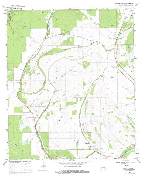 Gretna Green topographic map, LA - USGS Topo Quad 31091h4