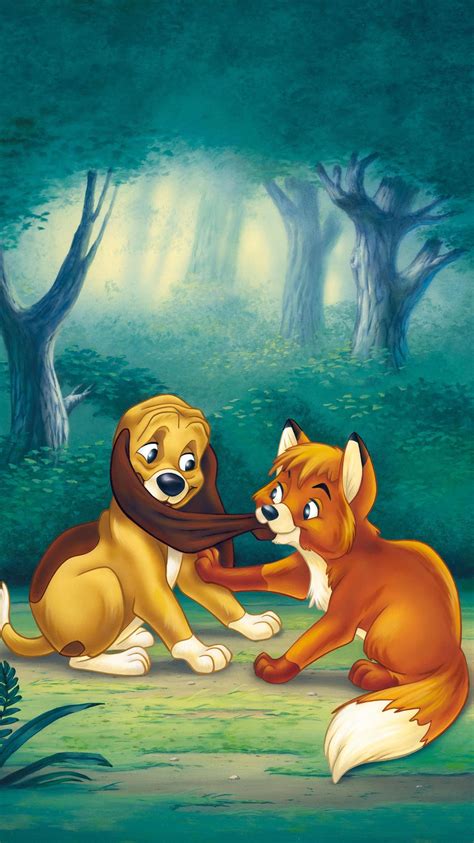 The Fox and the Hound (1981) Phone Wallpaper | Moviemania