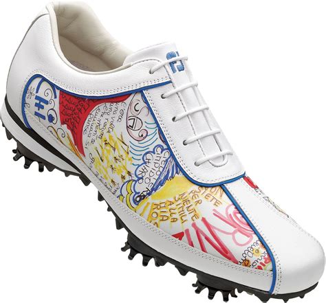 Footjoy Women’s Lopro Golf Shoe – White Soft Milled/graffiti | Golf