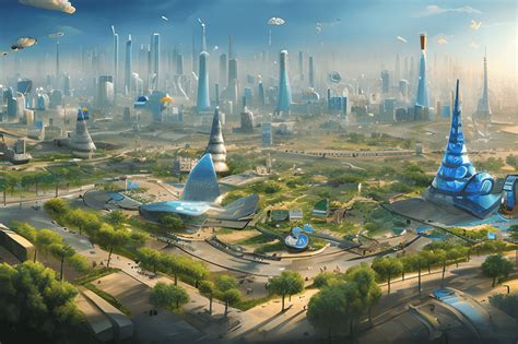 Hightech City Concept Art Tashkent City Zootopia · Creative Fabrica