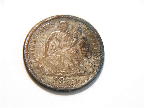 1875-S Silver Seated Liberty Dime-Mint Mark Under Bow - For Sale, Buy ...