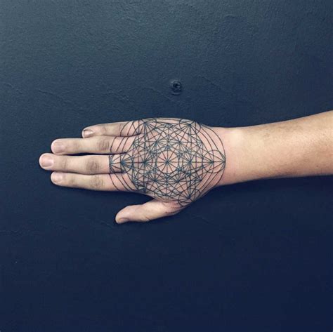 Metatrons cube tattoo by Shanna Keyes - Tattoogrid.net