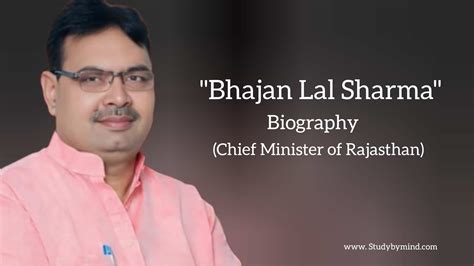 Bhajan Lal Sharma Biography in english (Chief Minister of Rajasthan ...