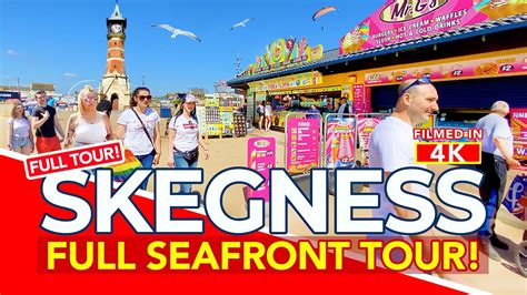 SKEGNESS | Full tour of Skegness Seafront from beach to pleasure beach ...