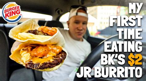 This is my first ever $2 BURGER KING® Breakfast Burrito Jr. - YouTube